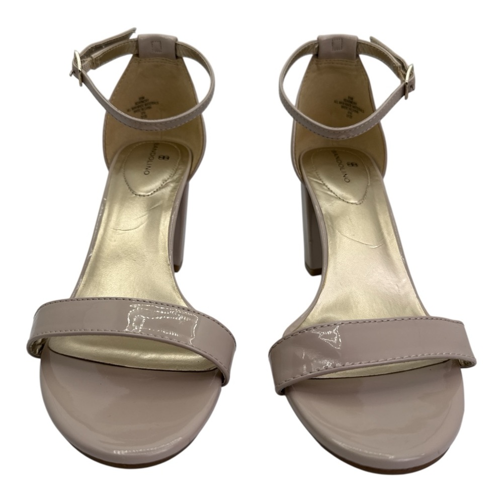 BANDOLINO‎ Women's Beige Ankle Strap Armory Round Toe Dress Sandals Shoes, 9.5
